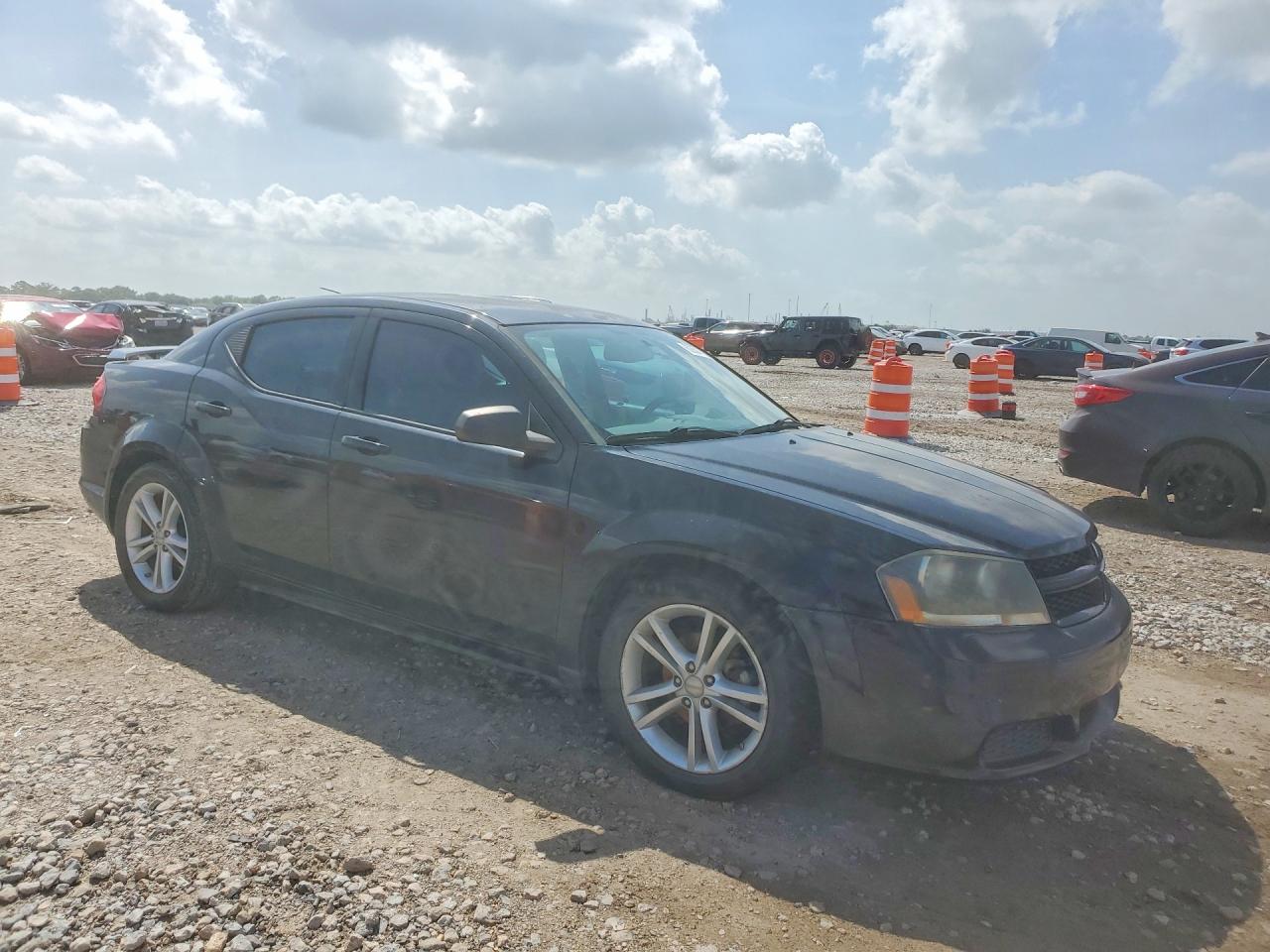 2014 Dodge Avenger Se Black vin: 1C3CDZABXEN130582