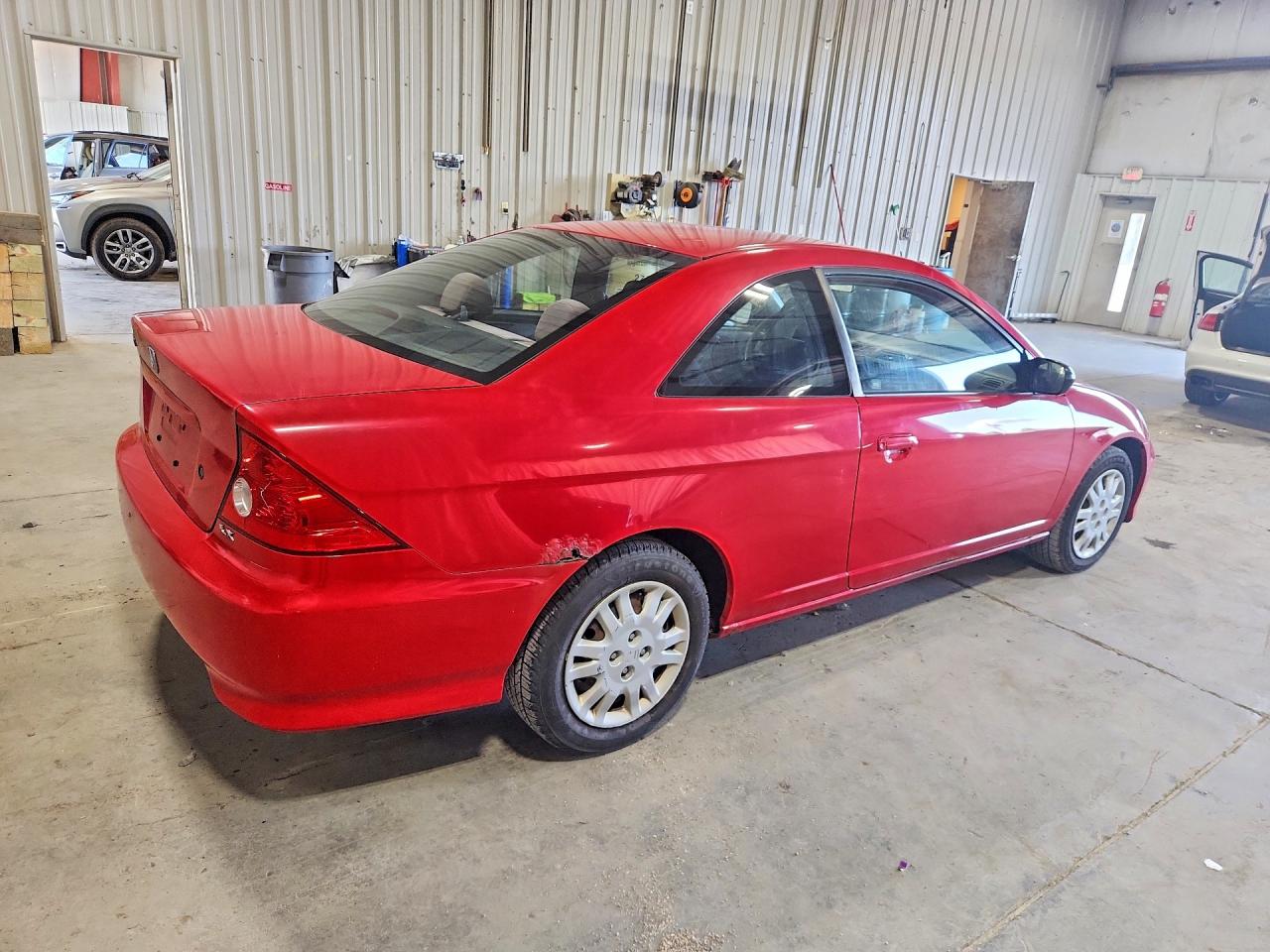 2004 Honda Civic Lx Red vin: 1HGEM22514L010282