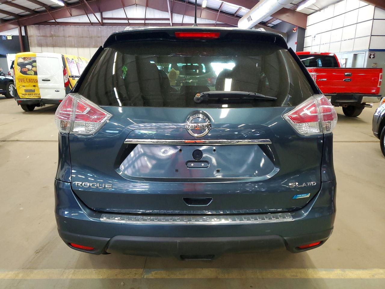 2014 Nissan Rogue Sl Blue vin: 5N1AT2MV4EC864760