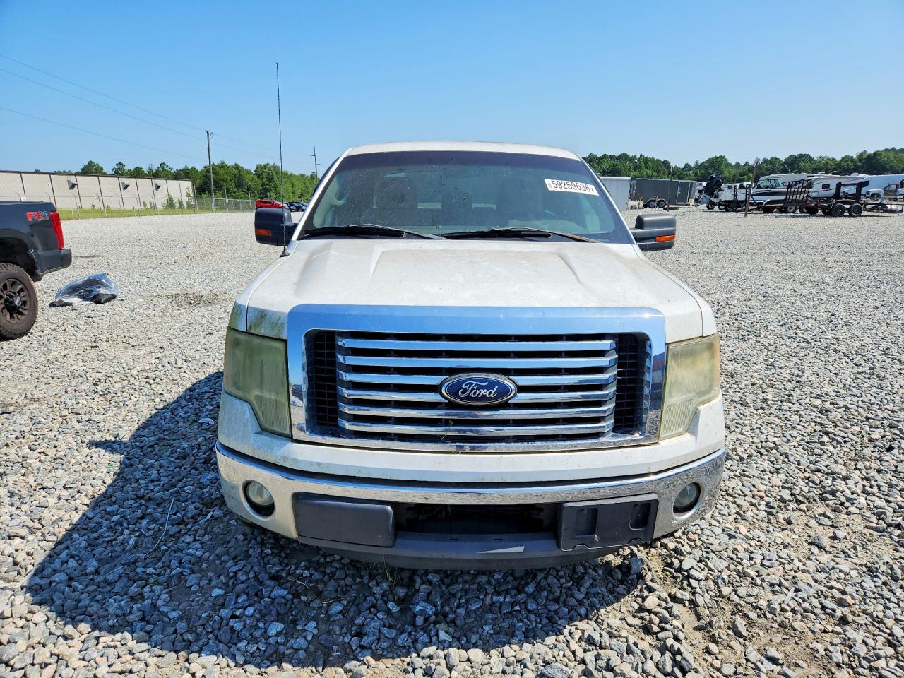2011 Ford F150 Super Cab White vin: 1FTFX1CT6BKD73164