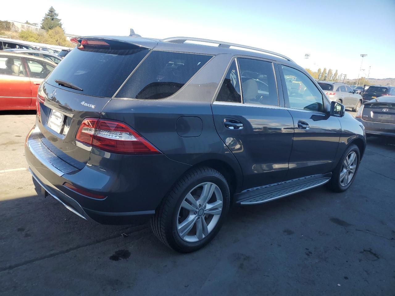 2012 Mercedes-benz Ml 350 4matic Charcoal vin: 4JGDA5HB9CA020162