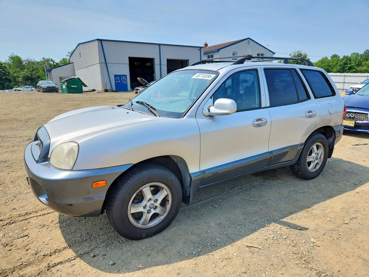 2001 Hyundai Santa Fe Gl Silver vin: KM8SC83D81U110247