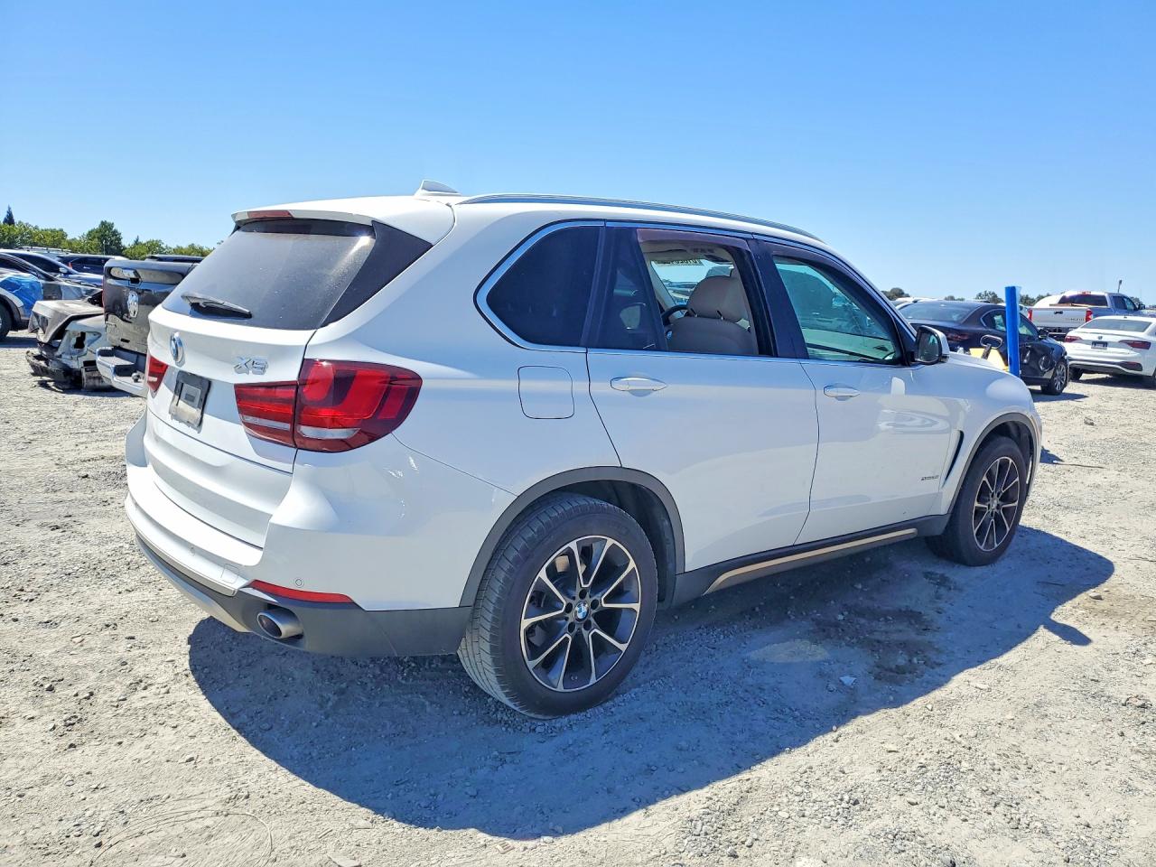 2015 Bmw X5 Xdrive35i White vin: 5UXKR0C56F0P03678