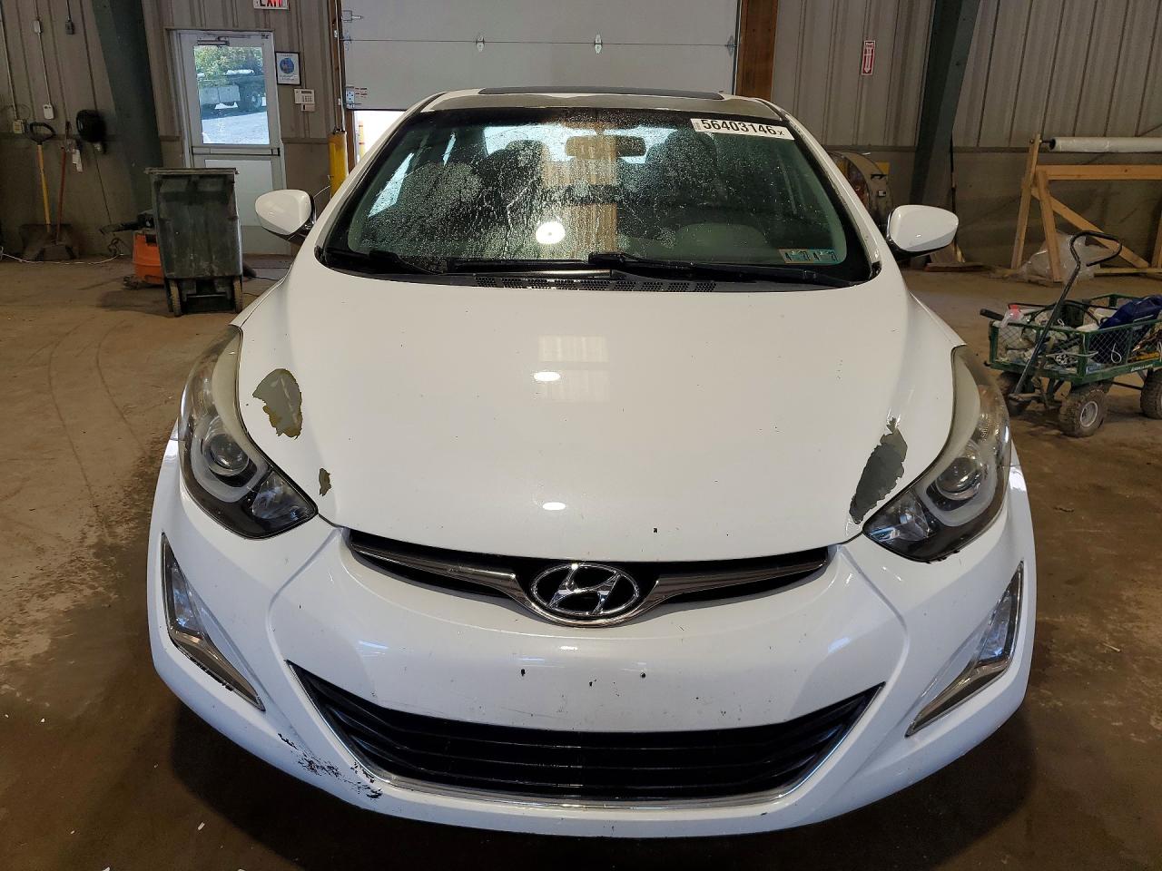 2015 Hyundai Elantra Se White vin: 5NPDH4AE0FH643746