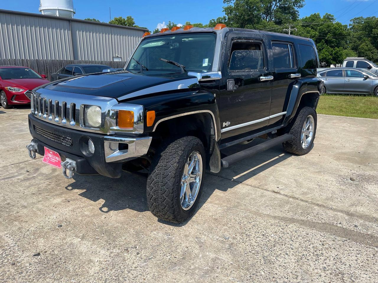 2007 Hummer H3 Black vin: 5GTDN13E778201933