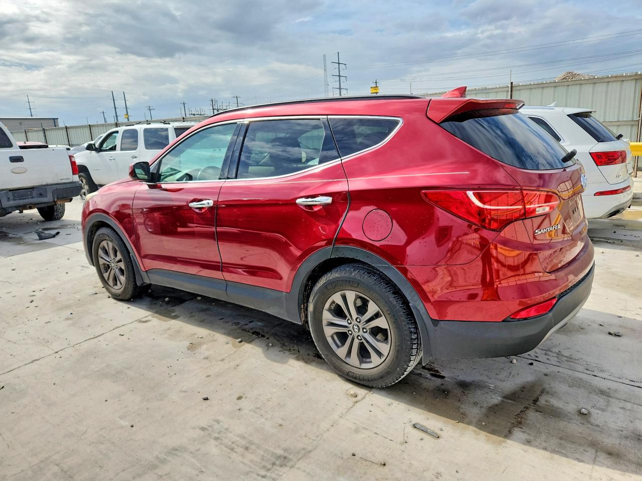 2013 Hyundai Santa Fe Sport 2.4l Red vin: 5XYZU3LB6DG037418