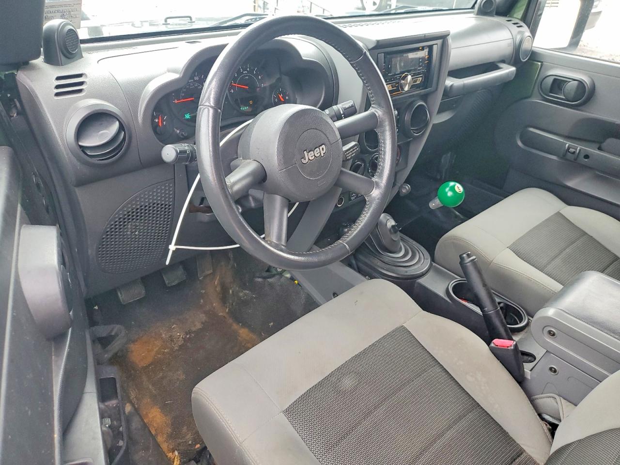 2008 Jeep Wrangler X Green vin: 1J8FA24108L523317