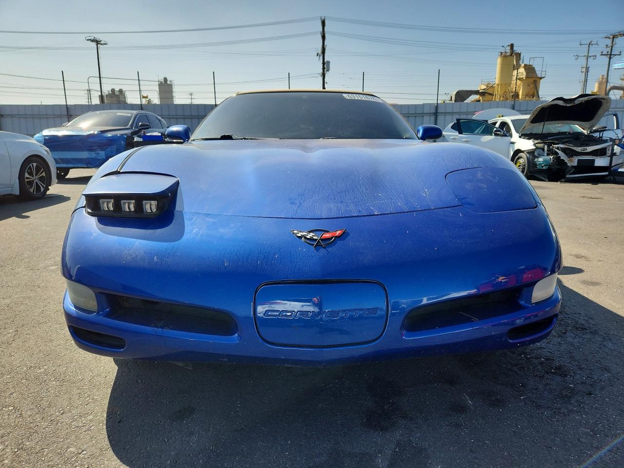 2002 Chevrolet Corvette Blue vin: 1G1YY32G825109361