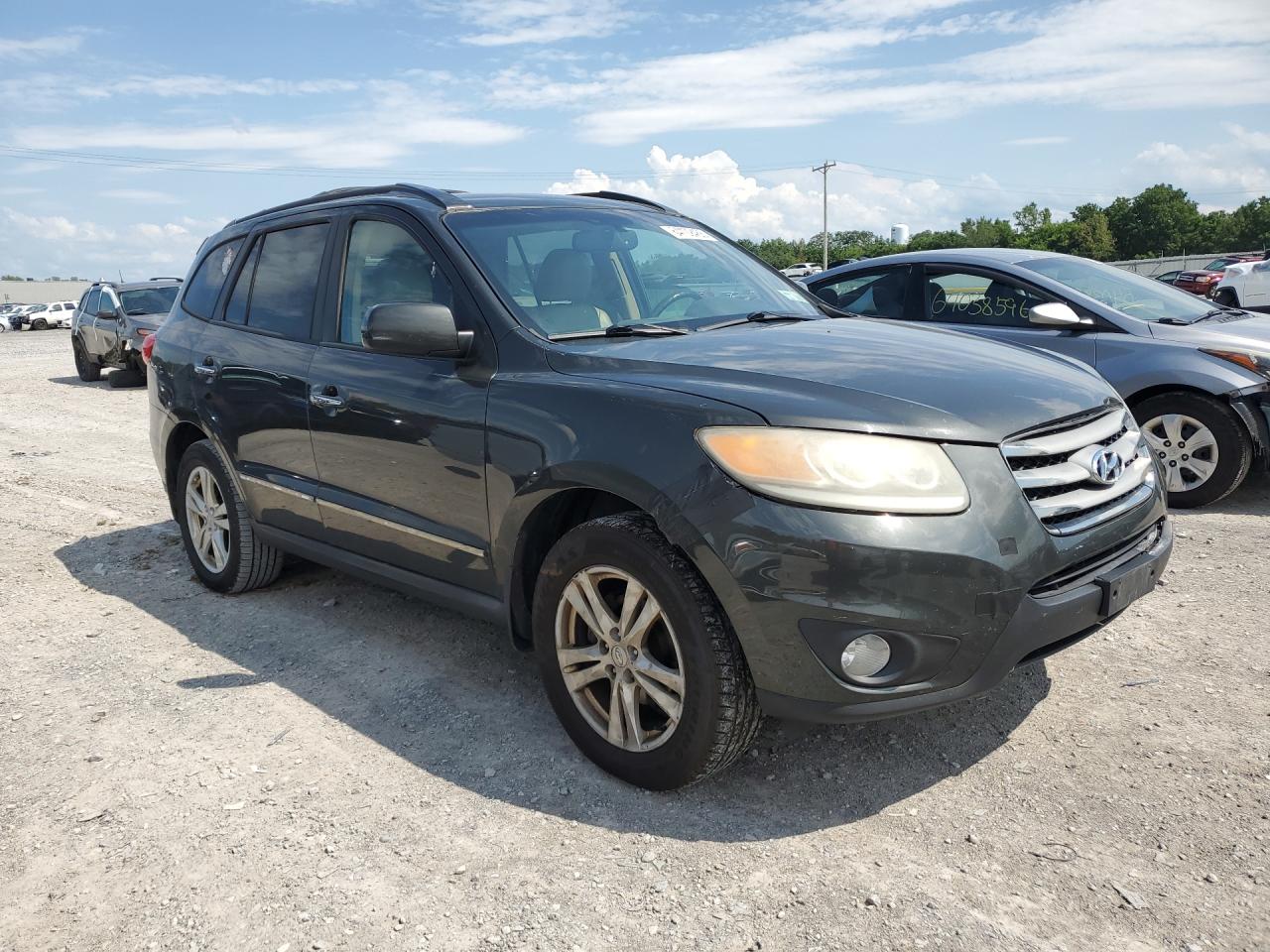 2012 Hyundai Santa Fe Limited Gray vin: 5XYZK4AG1CG110901