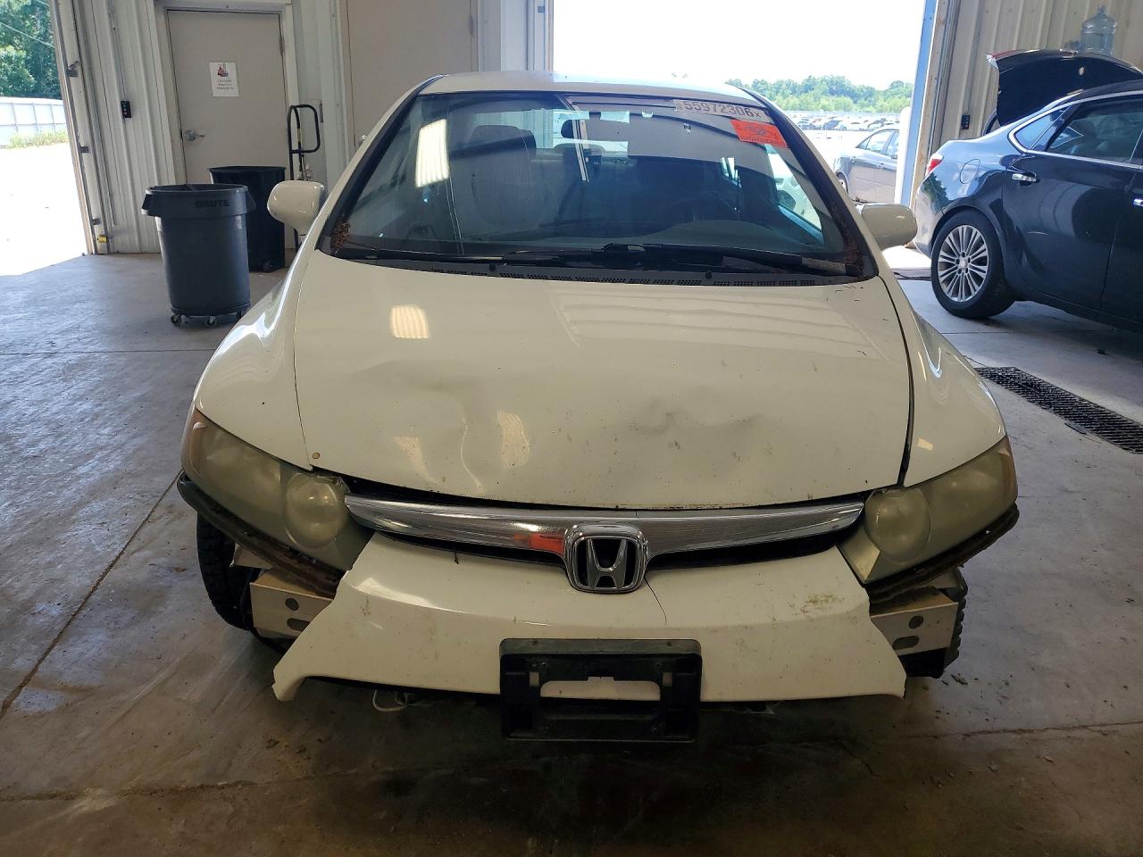 2006 Honda Civic Lx White vin: 1HGFA16576L021386