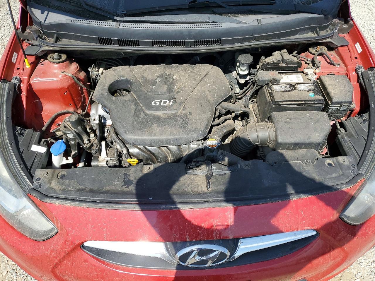 2012 Hyundai Accent Gls Red vin: KMHCU4AE3CU057109