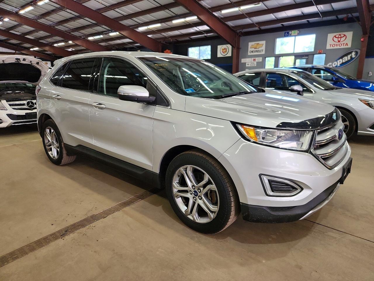 2015 Ford Edge Titanium Silver vin: 2FMTK4K98FBB42996