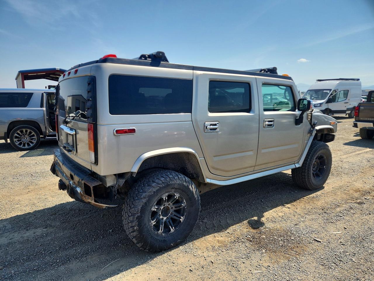 2003 Hummer H2 Suv Silver vin: 5GRGN23U13H127175