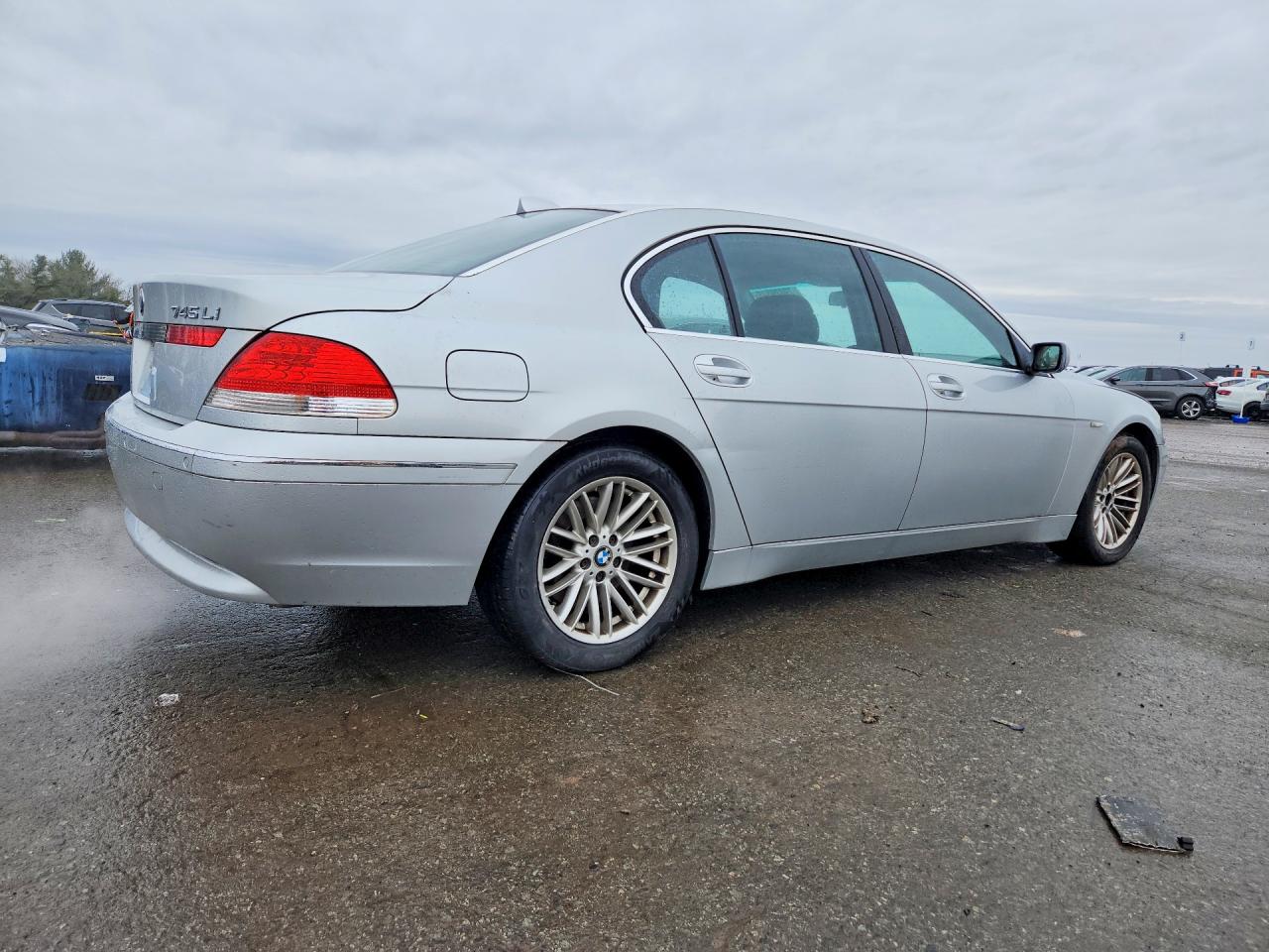 2005 Bmw 745 Li Silver vin: WBAGN63595DS60839