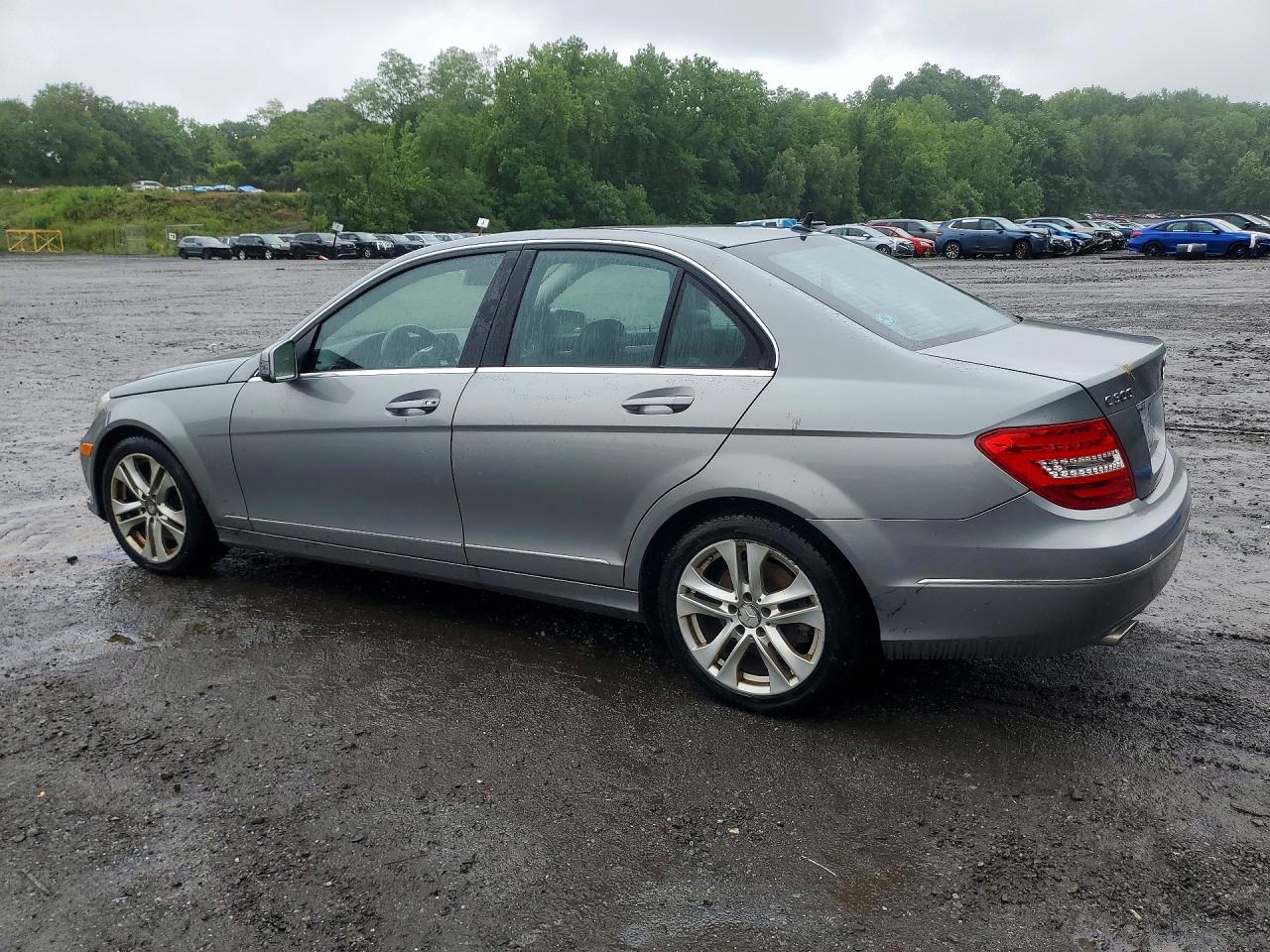 2014 Mercedes-benz C 300 4matic Silver vin: WDDGF8AB9EG193037