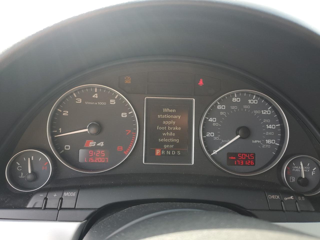 2007 Audi New S4 Quattro   Серебряный vin: WAUGL78E57A202283