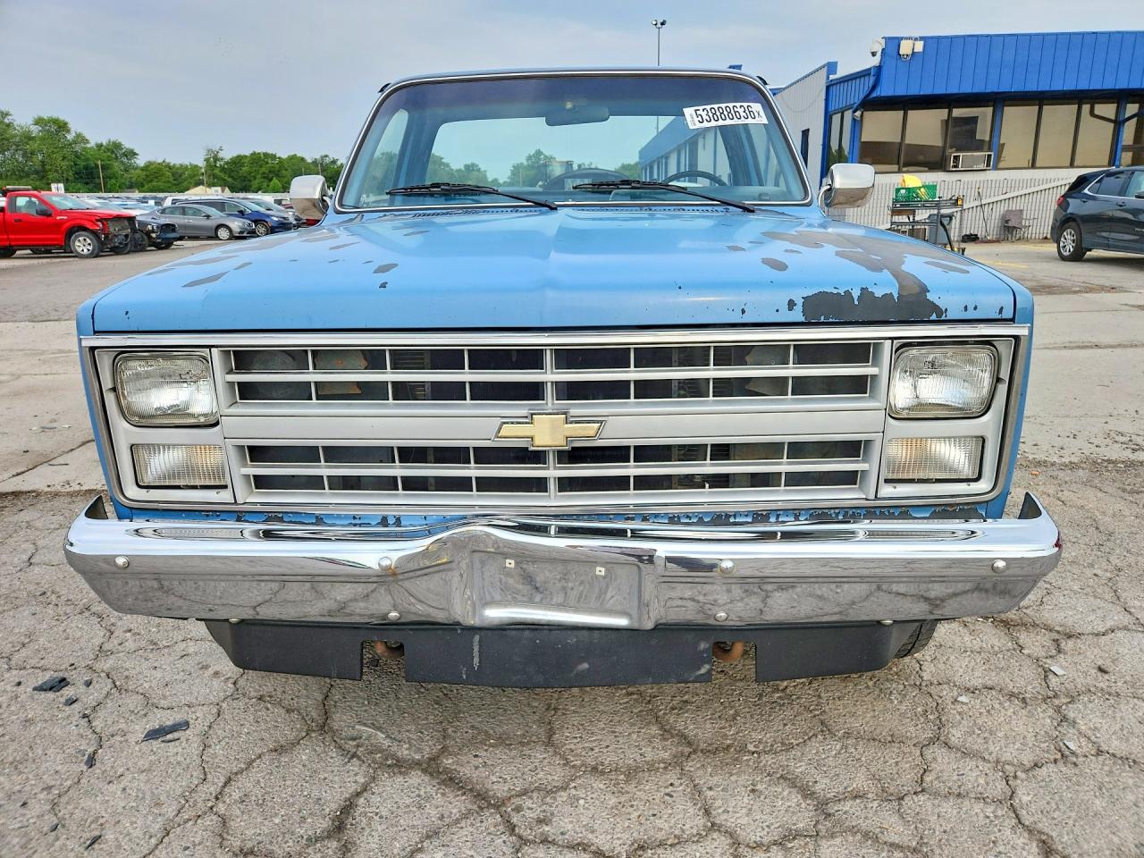 1986 Chevrolet K10 Бирюзовый vin: 1GCEK14H4GJ183929