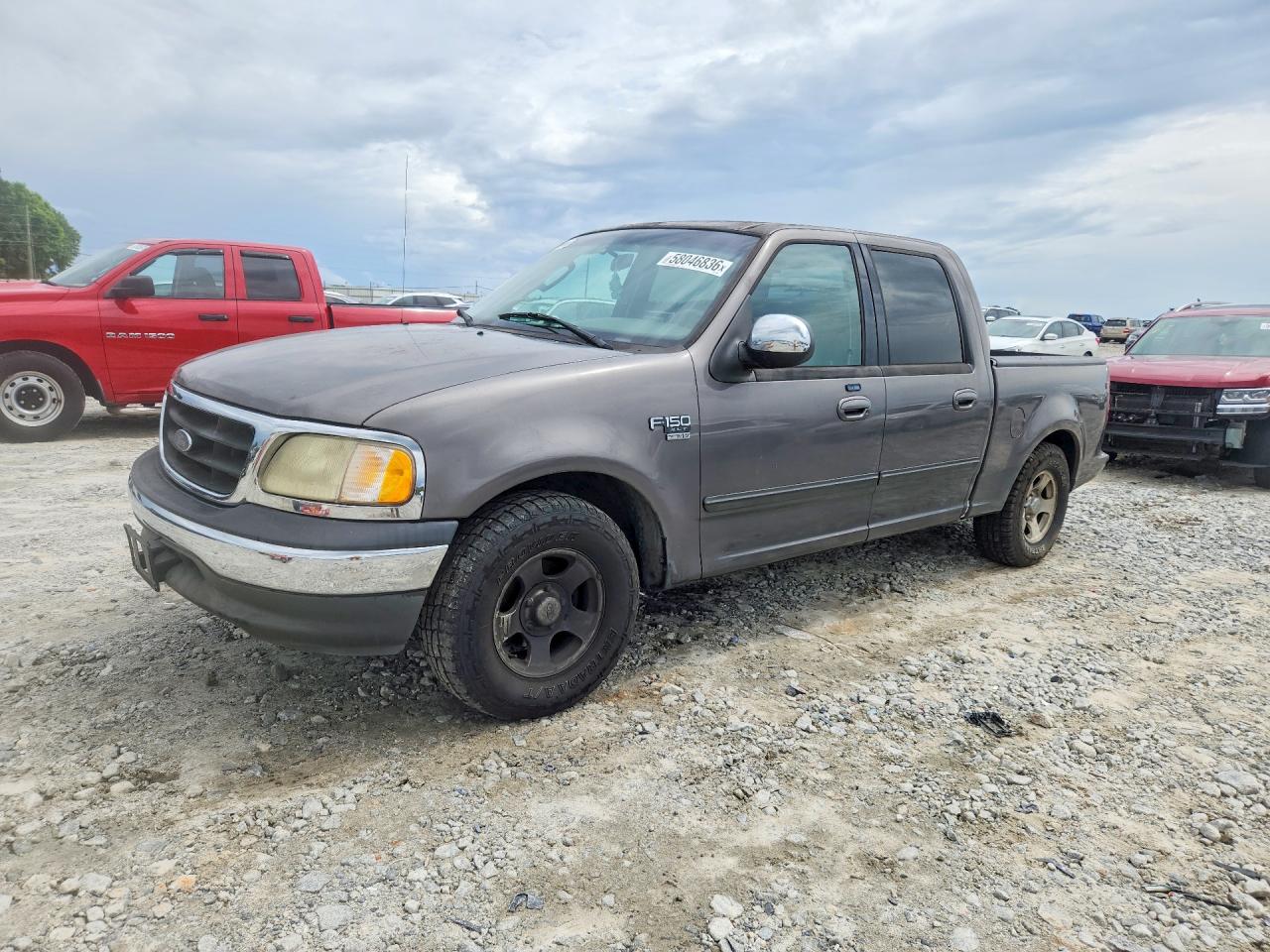 2002 Ford F150 Supercrew Серый vin: 1FTRW07652KC90002