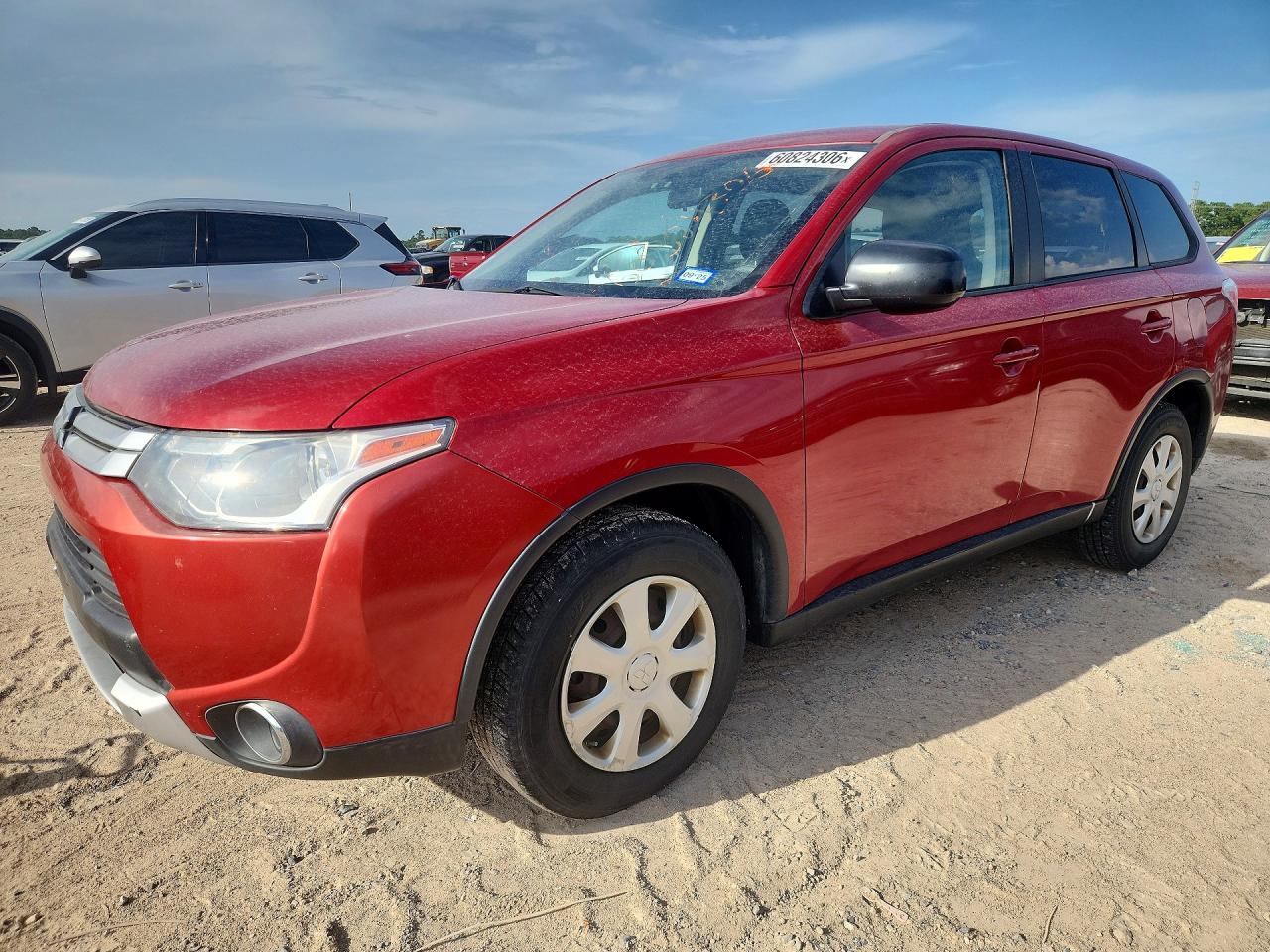 2015 Mitsubishi Outlander Es Red vin: JA4AD2A31FZ003694