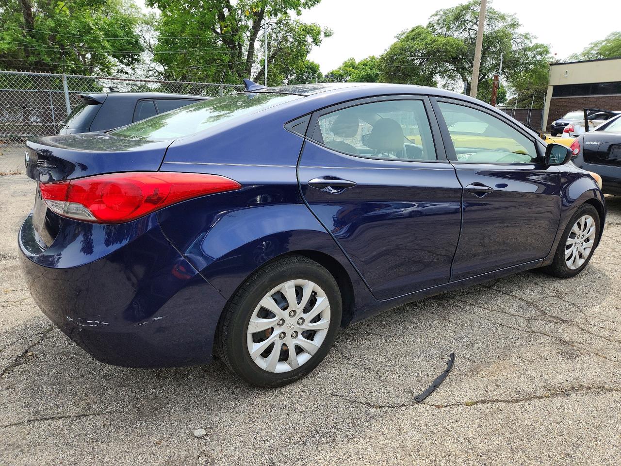 2013 Hyundai Elantra Gls Blue vin: 5NPDH4AE0DH195098