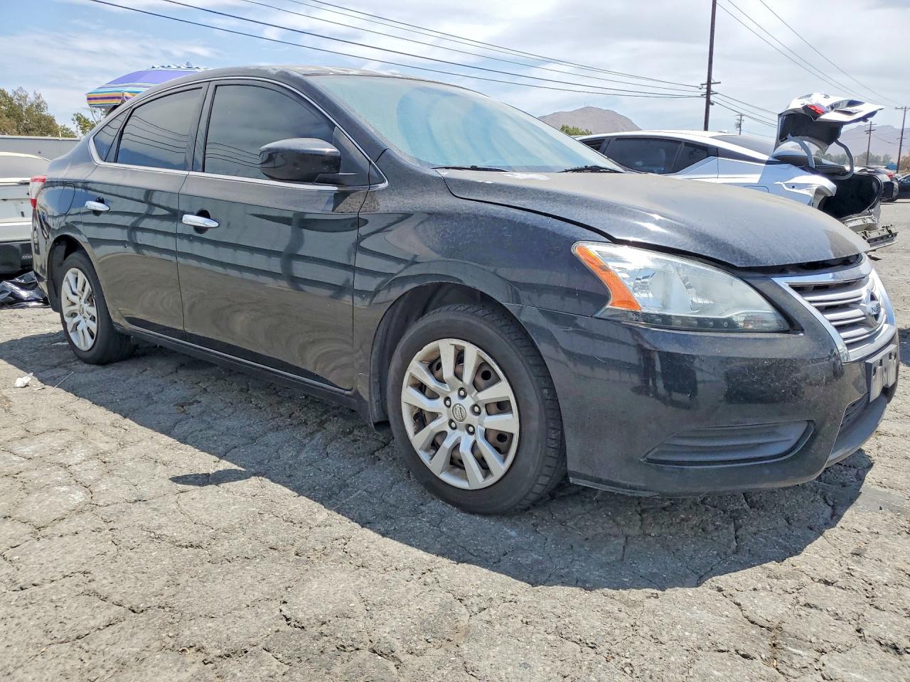 2015 Nissan Sentra S Black vin: 3N1AB7AP0FY288980