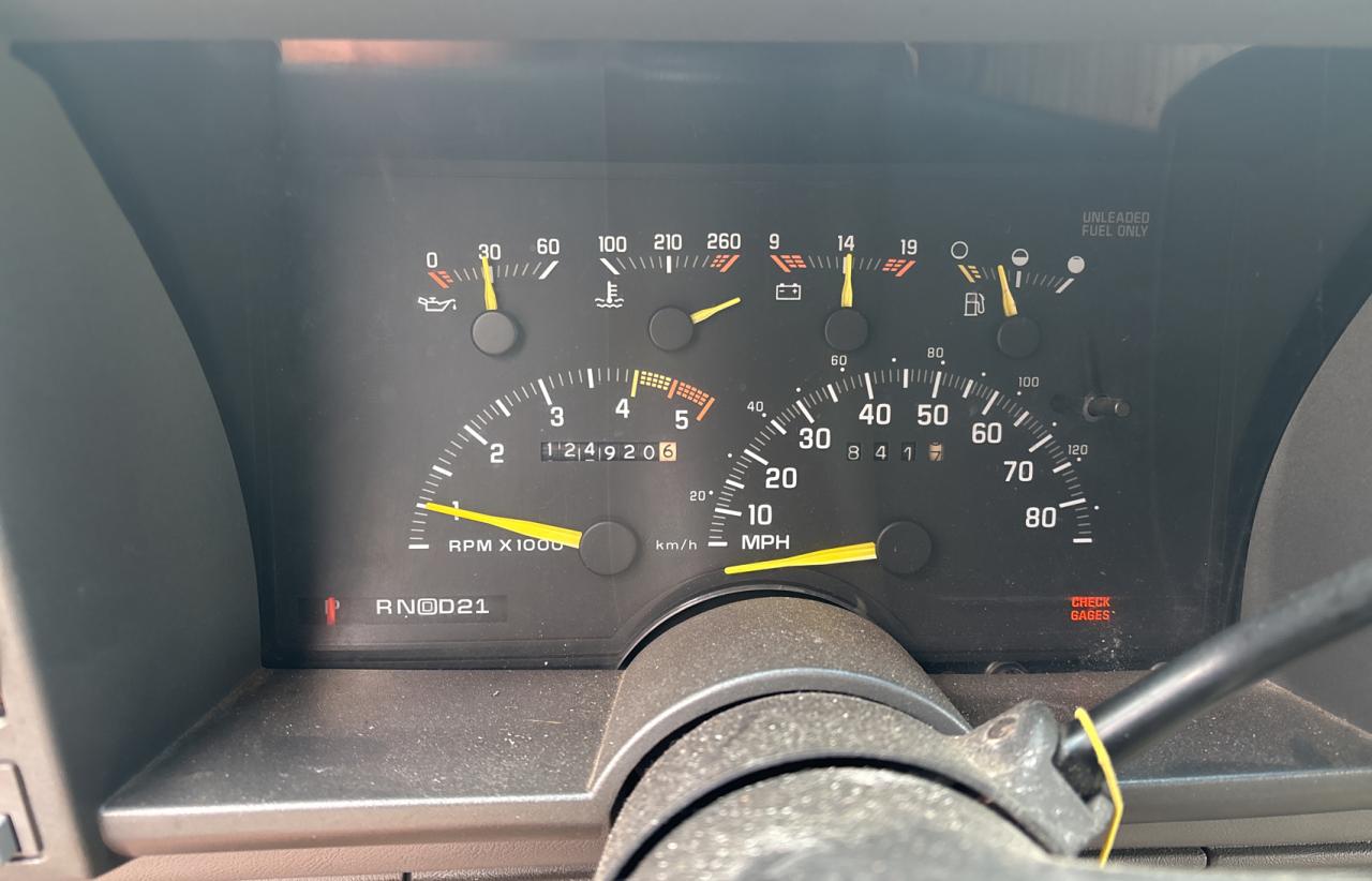 1992 Chevrolet Blazer K1500 Red vin: 1GNEK18K4NJ301343