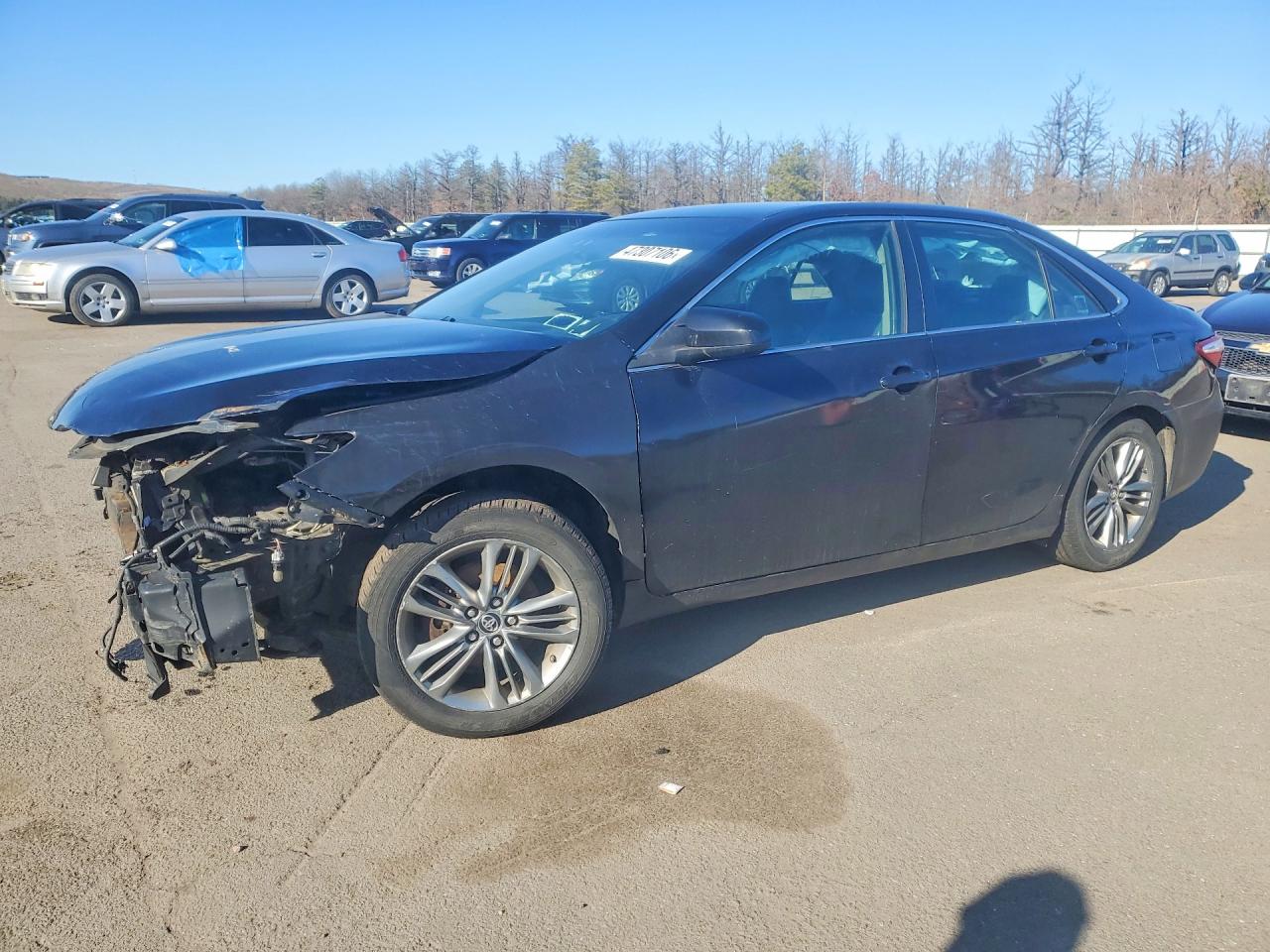 2015 Toyota Camry Se Black vin: 4T1BF1FK7FU002265