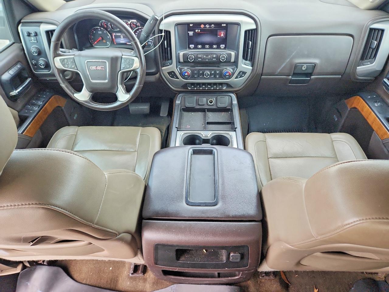 2014 Gmc Sierra K1500 Slt White vin: 3GTU2VEC1EG187036