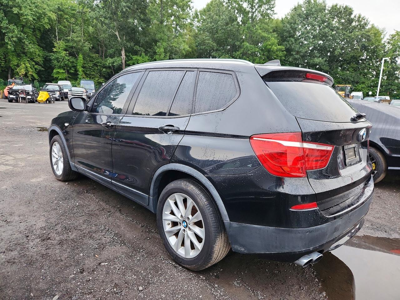 2013 Bmw X3 Xdrive28i Black vin: 5UXWX9C53D0A11177