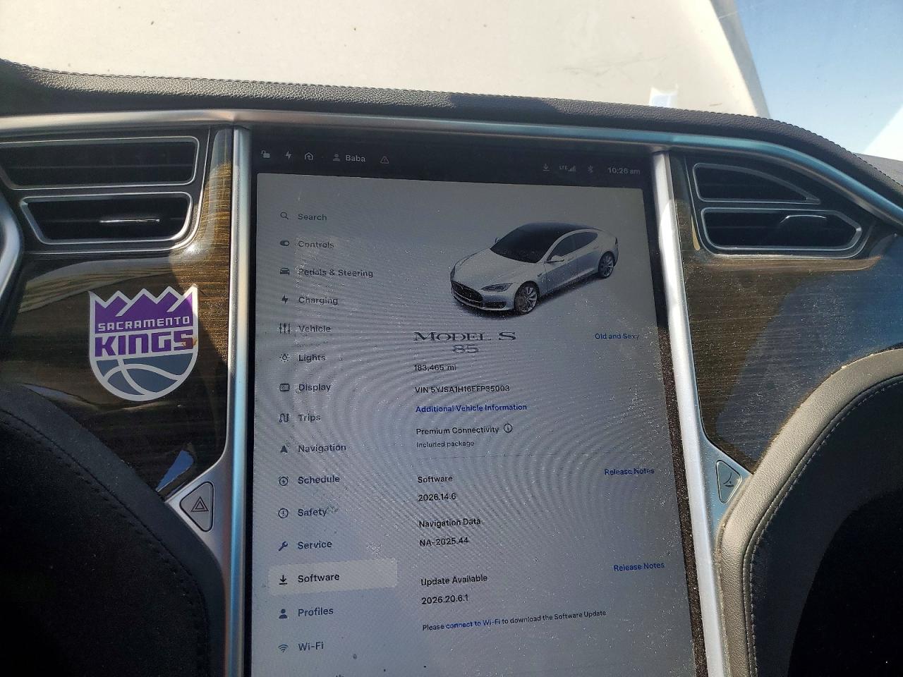 2014 Tesla Model S White vin: 5YJSA1H16EFP35003