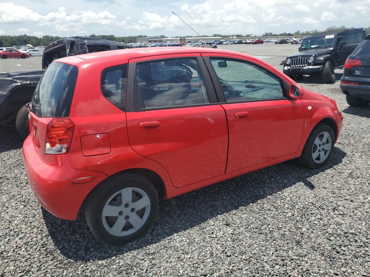 2008 Chevrolet Aveo Base Red vin: KL1TD666X8B255424