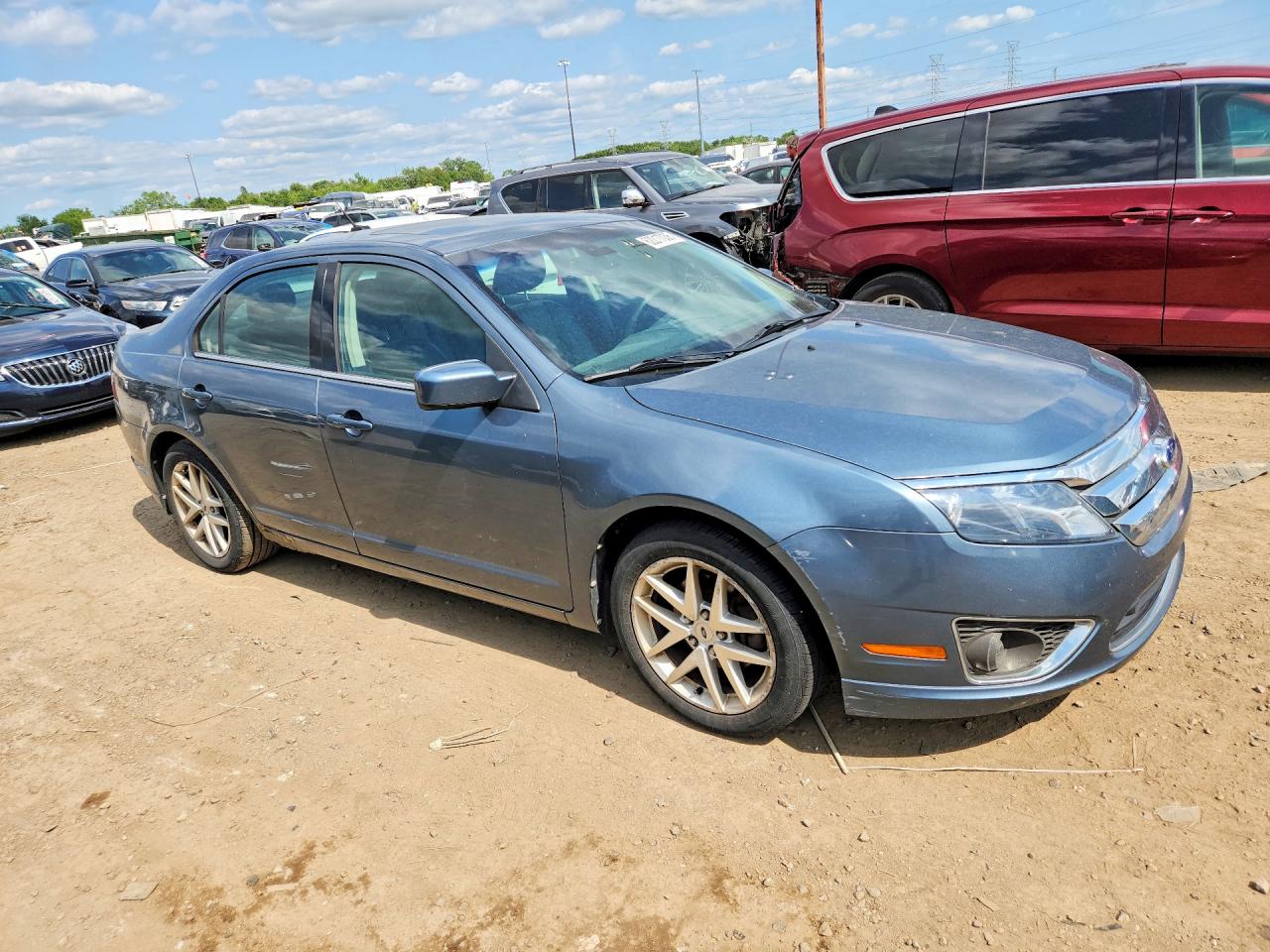 2012 Ford Fusion Sel Blue vin: 3FAHP0JA9CR169031