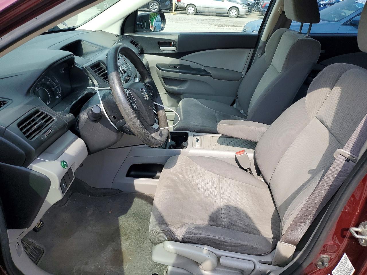 2012 Honda Cr-v Lx Burgundy vin: 5J6RM4H38CL075012