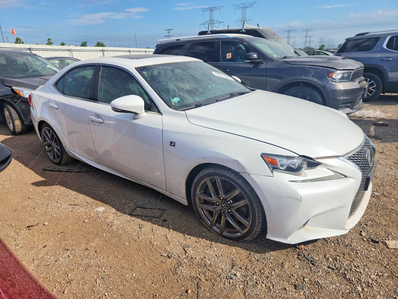 2014 Lexus Is 350 White vin: JTHCE1D24E5003296