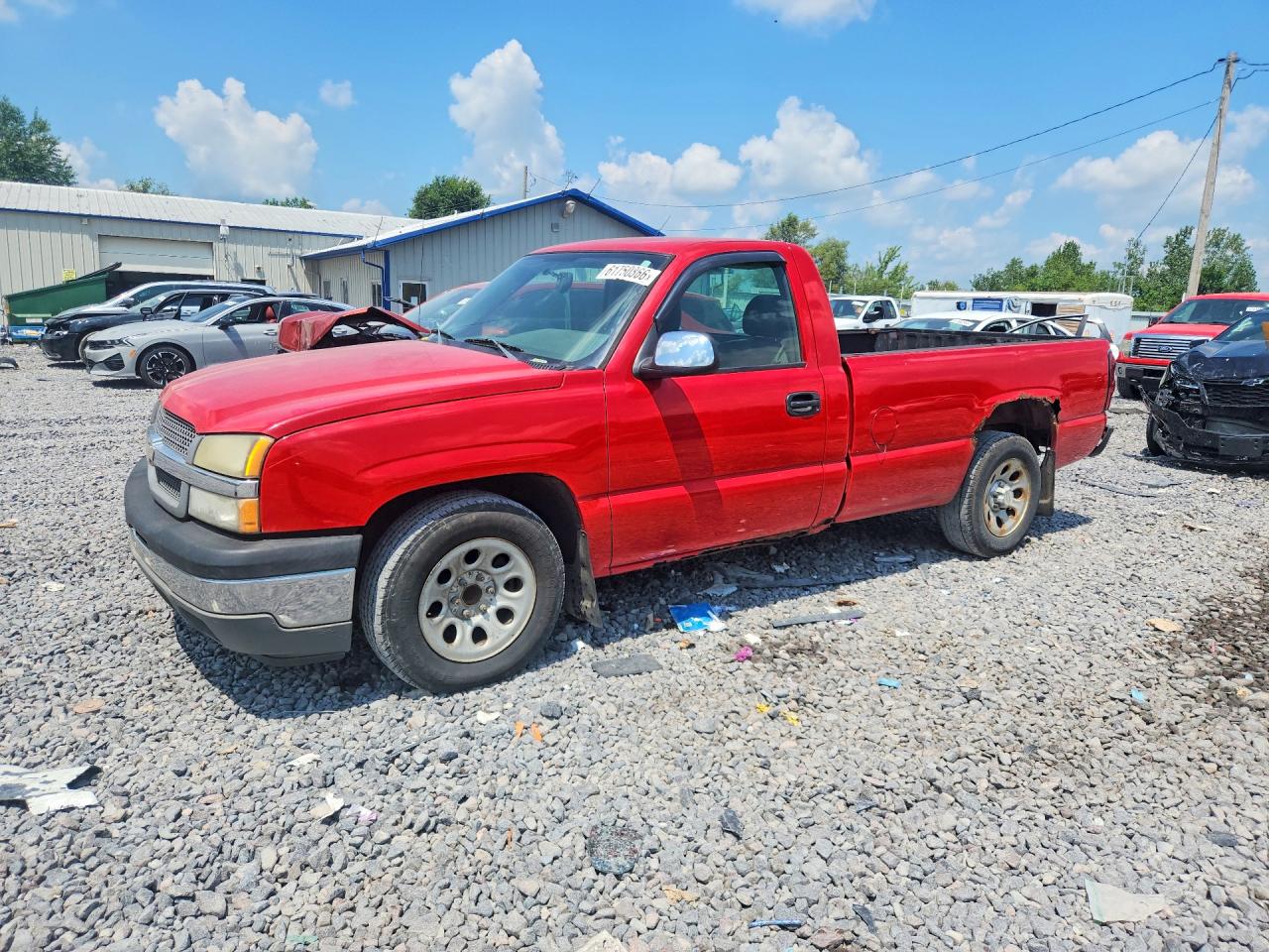 2005 Chevrolet Silverado C1500 Red vin: 1GCEC14X05Z330198