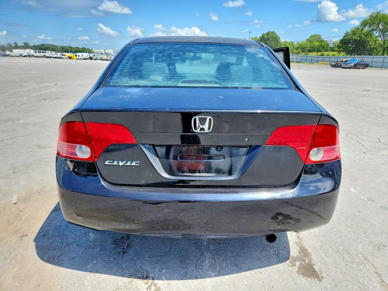 2007 Honda Civic Lx Black vin: 2HGFA16537H311736