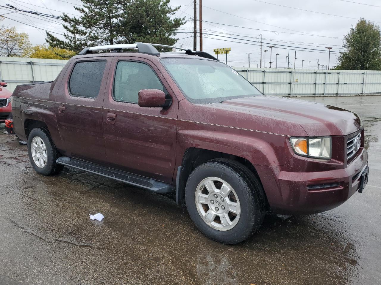 2008 Honda Ridgeline Rtl Burgundy vin: 2HJYK16578H518728