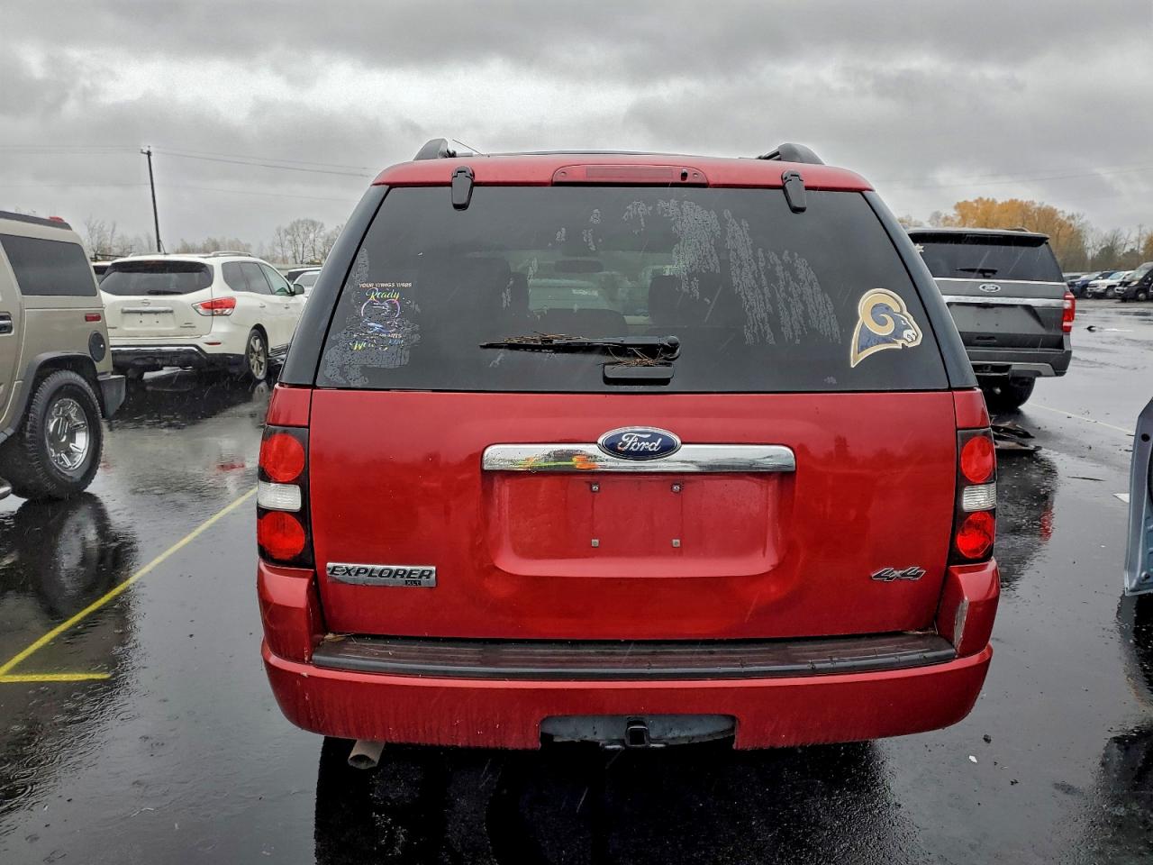 2008 Ford Explorer Xlt Red vin: 1FMEU73E58UA77165