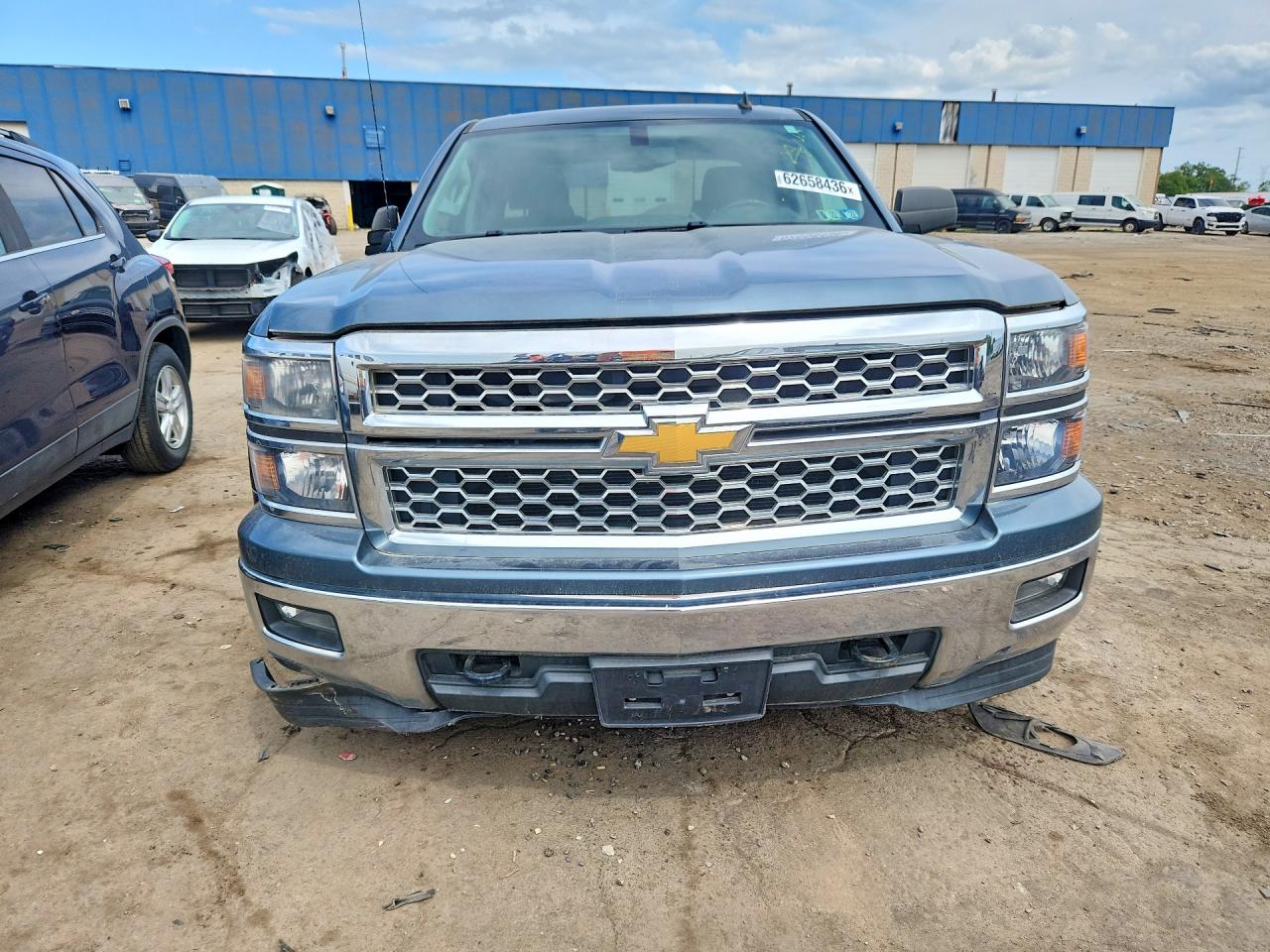 2014 Chevrolet Silverado K1500 Lt Blue vin: 1GCVKREH5EZ123928
