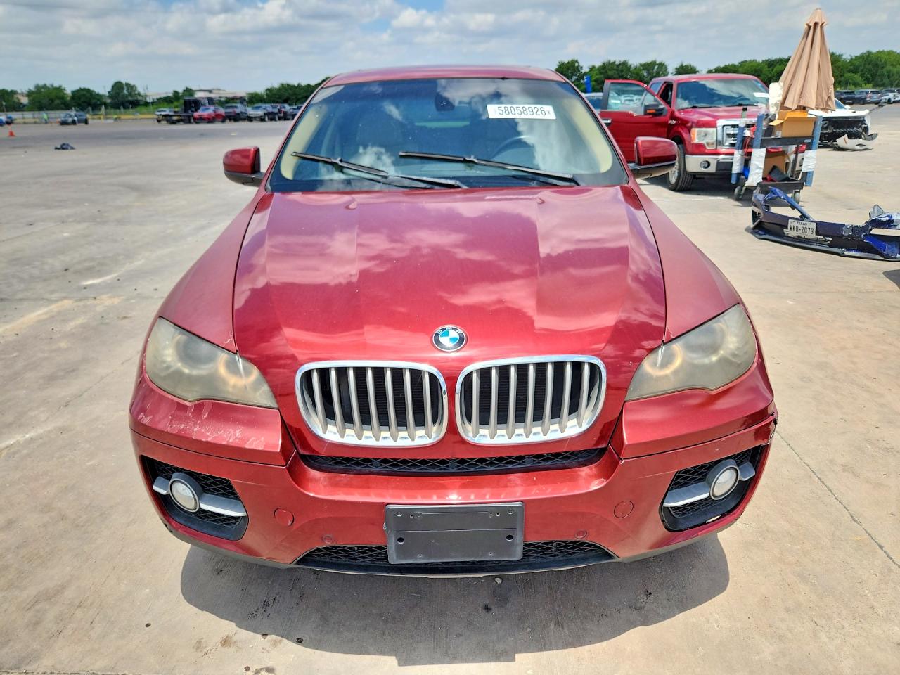 2010 Bmw X6 Xdrive50i Red vin: 5UXFG8C59ALZ94335