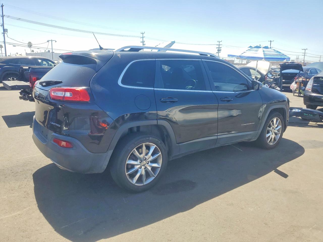 2014 Jeep Cherokee Limited Black vin: 1C4PJLDS7EW158574