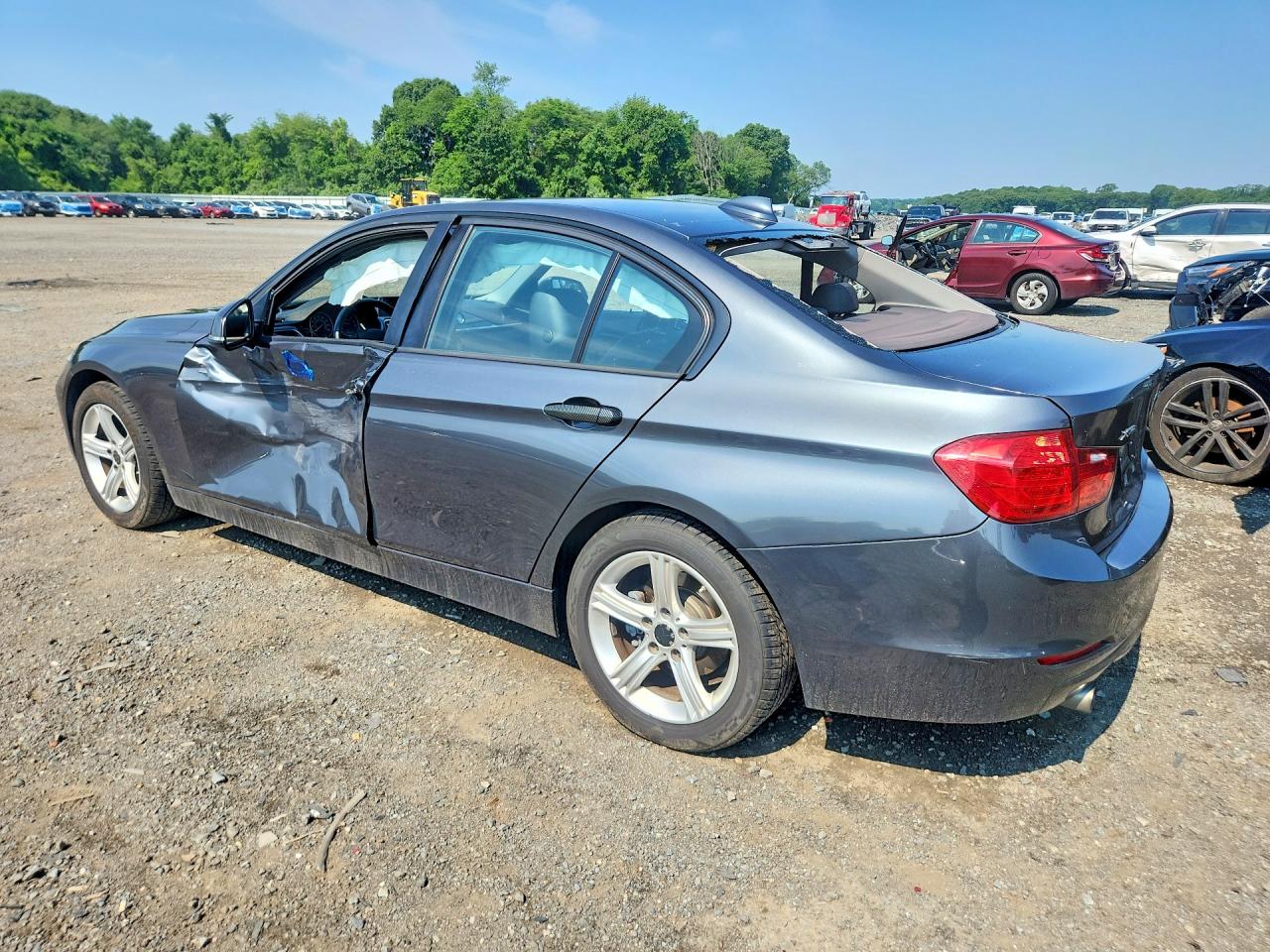 2015 Bmw 320 I Xdrive Gray vin: WBA3C3C59FK202035