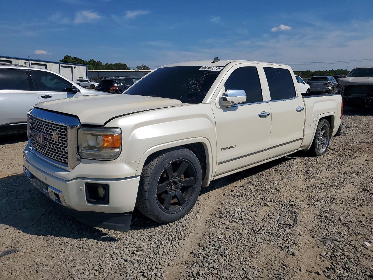 2014 Gmc Sierra K1500 Denali White vin: 3GTU2WEC8EG411084