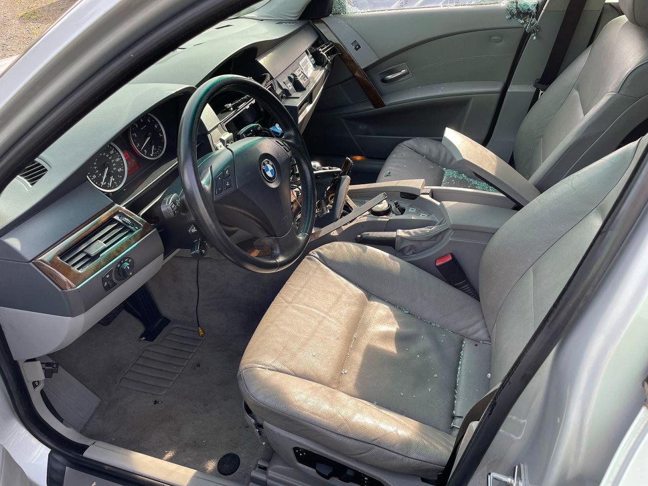 2006 Bmw 530 I Silver vin: WBANE73536CM34294