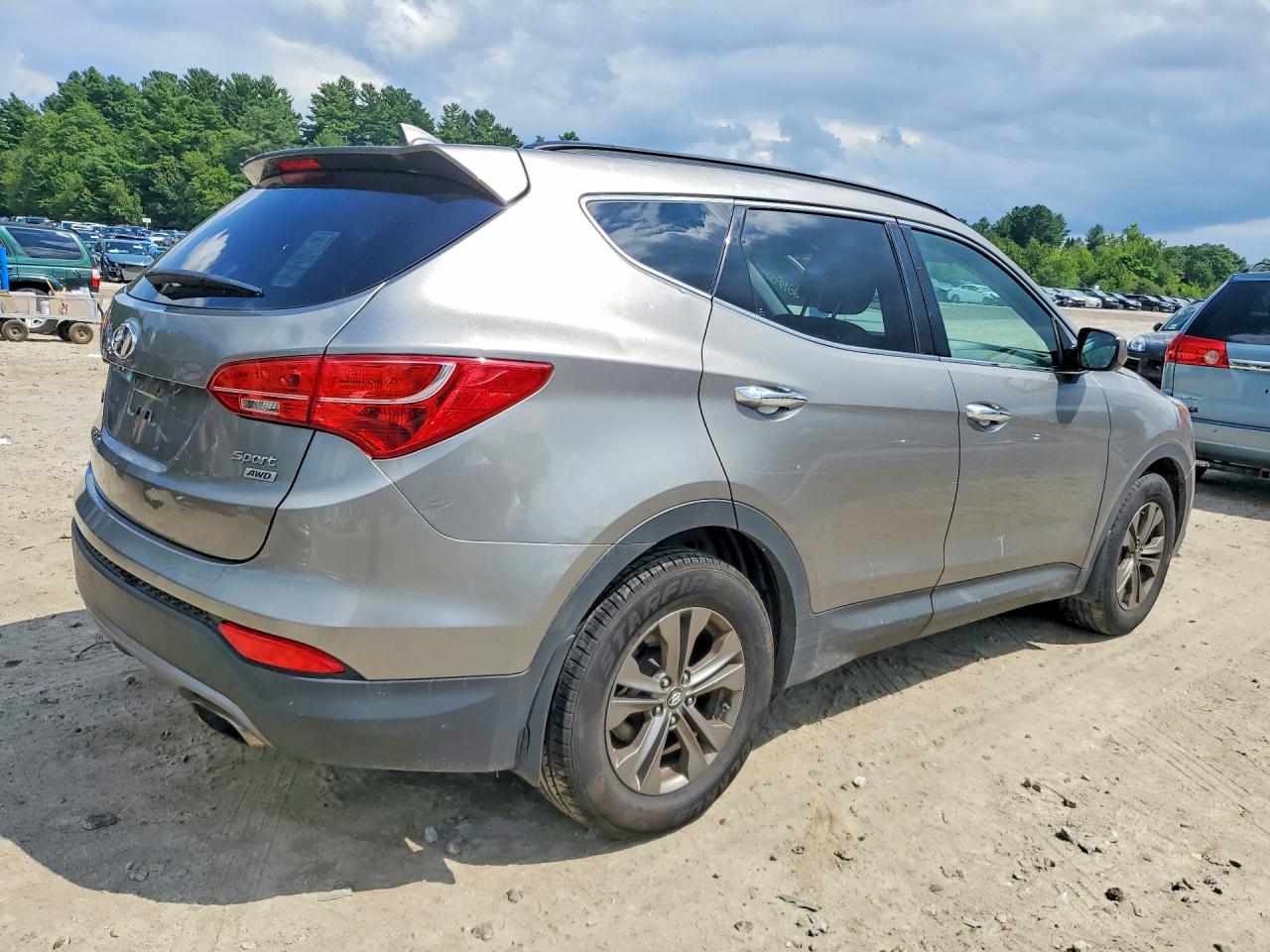 2013 Hyundai Santa Fe Sport 2.4l Gray vin: 5XYZUDLB1DG014652