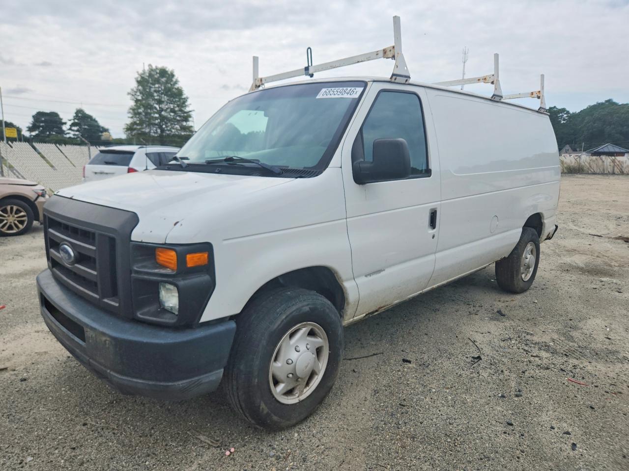2008 Ford Econoline E250 Van White vin: 1FTNE24W68DA29072