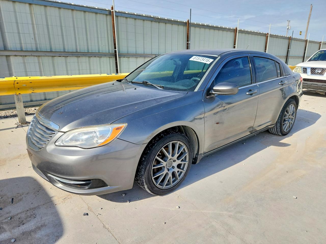 2012 Chrysler 200 Lx Gray vin: 1C3CCBAB5CN262186