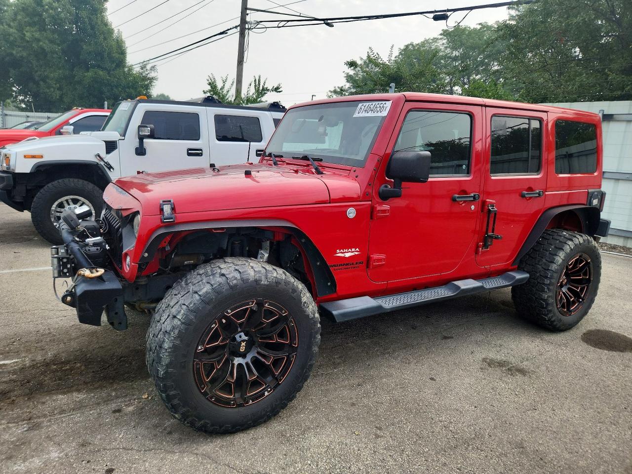 2014 Jeep Wrangler Unlimited Sahara Красный vin: 1C4BJWEG0EL128355