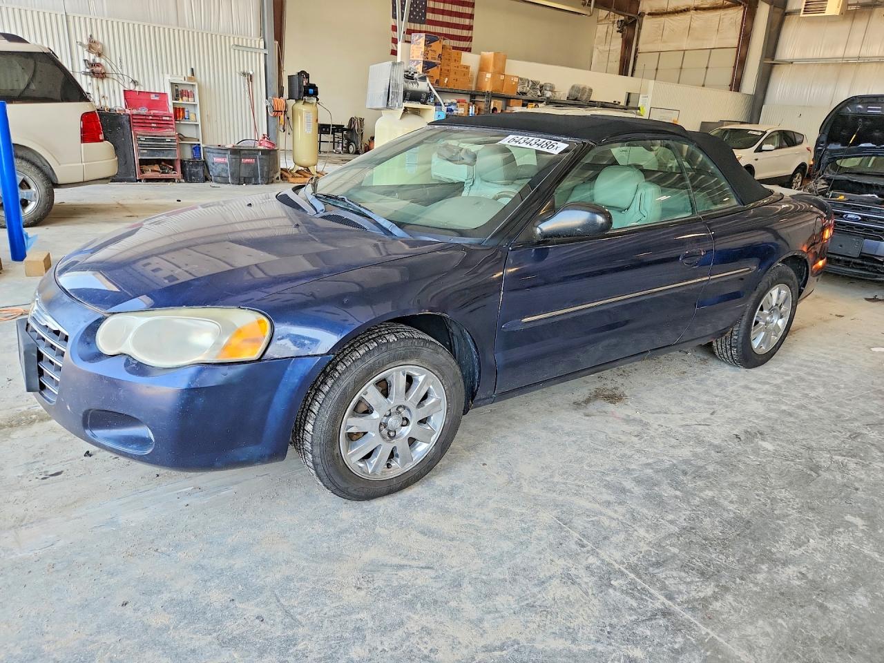 2005 Chrysler Sebring Limited Blue vin: 1C3EL65R15N665818