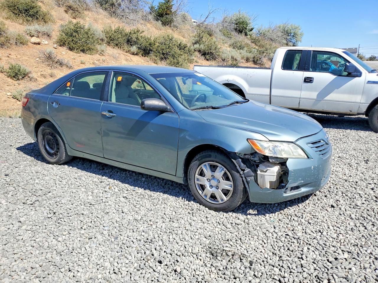 2007 Toyota Camry Le Green vin: 4T1BE46K57U580080